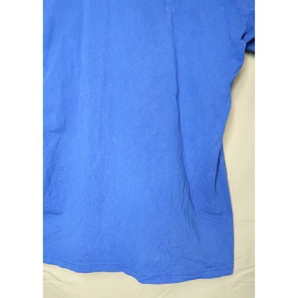 Vintage 90s Pro Club Blank Light Blue T Shirt Size Men's XXL 2X Made in the USA - Picture 10 of 12